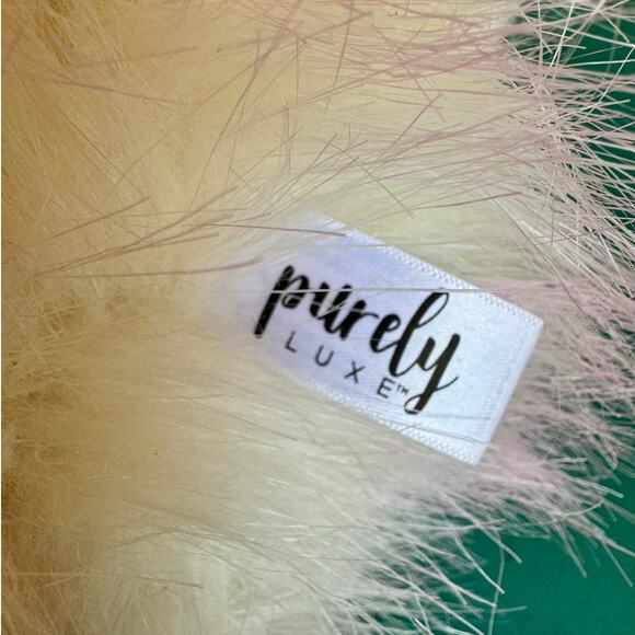 Purely Luxe Afghan Hound Plush Dog | White & Pink Tips | New 10" Collectible - Picture 4 of 5